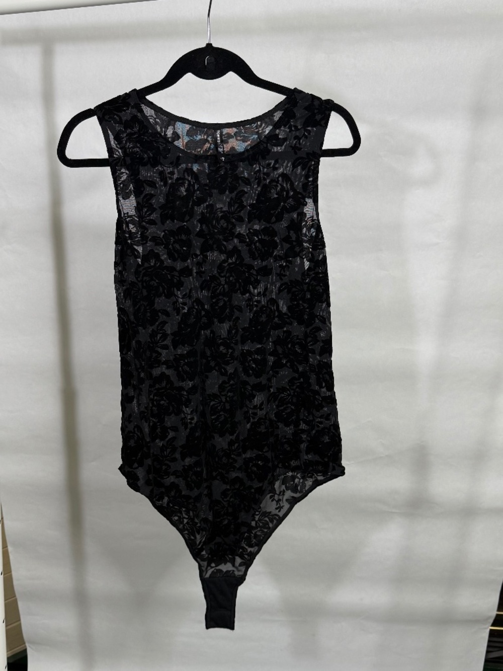 Torrid black burnout rose bodysuit - size 3